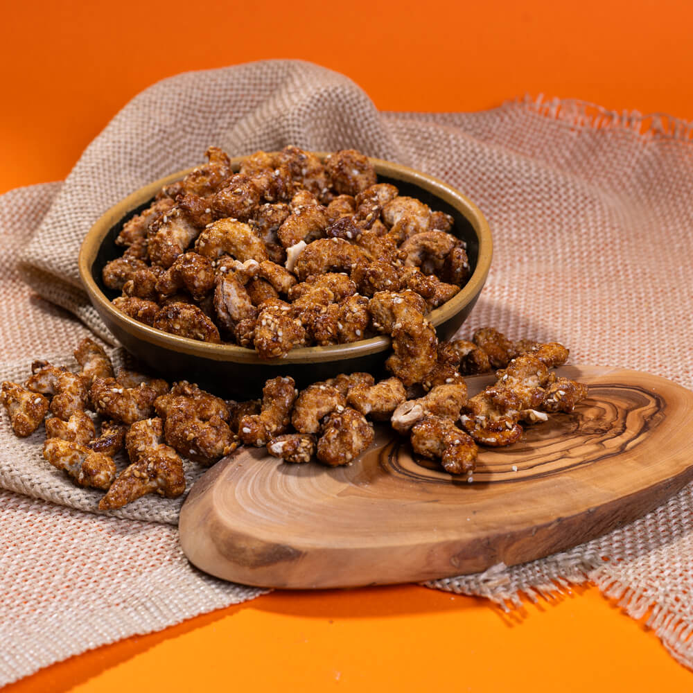Castanha de Caju Caramelizada com Gergelim Terrana